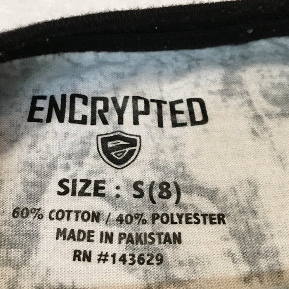 Encrypted Small Tee Shirt 60% Cotton 40% Polyester - Picture 5 of 7